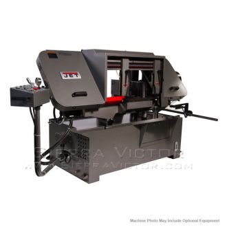 JET HBS-1220MSAH Semi-Automatic Mitering Variable Speed Bandsaw with Hydraulic Vise 424475