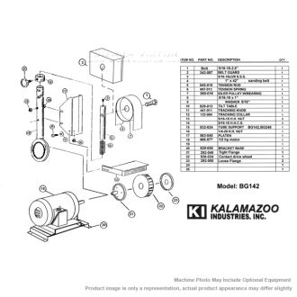 KALAMAZOO Multi-Position Belt Grinder BG142