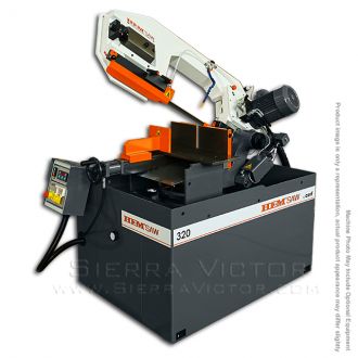 New HE&M 320BSA Semi-Automatic Double Miter Bandsaw for sale
