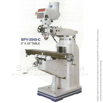 BIRMINGHAM Variable Speed Vertical Knee Mill BPV-3949-C
